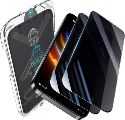 BENKS Privacy Screen Protector for iPhone 16/15/14 Pro 6.1'', Black 
