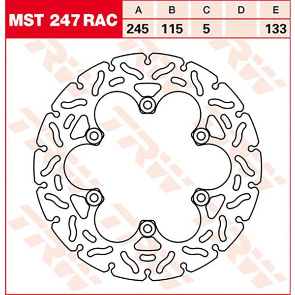 Trw Bremsscheibe (FüR: Yamaha Yzf 600 Thunder Cat 4TV 96-01 Hinten )-image