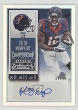 2015 Panini Contenders Rookie Championship Ticket 4/99 Keith Mumphery Auto 0cv