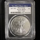2017 (W) American Silver Eagle - PCGS Graded MS70 1st Strike Label !!