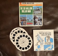 vintage Showtime THE SIX MILLION DOLLAR MAN VIEW-MASTER 3 REELS with booklet