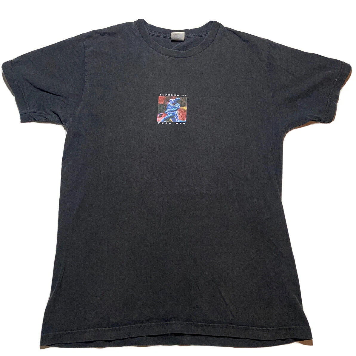 T shirt Supreme or F**k Off noir taille moyenne