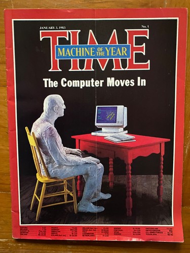 Time Magazine 1983 Steve Jobs Maschine des Jahres Der Computer bewegt sich OHNE ETIKETT - Bild 1 von 6