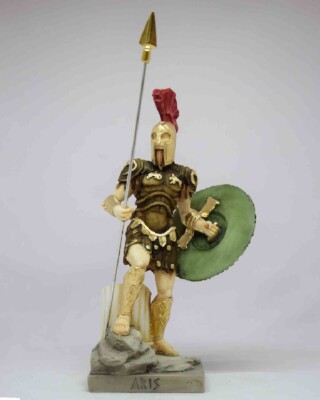 Maska 5-693S Ares 22 cm Alabaster Sonderfarbe Serie Götter