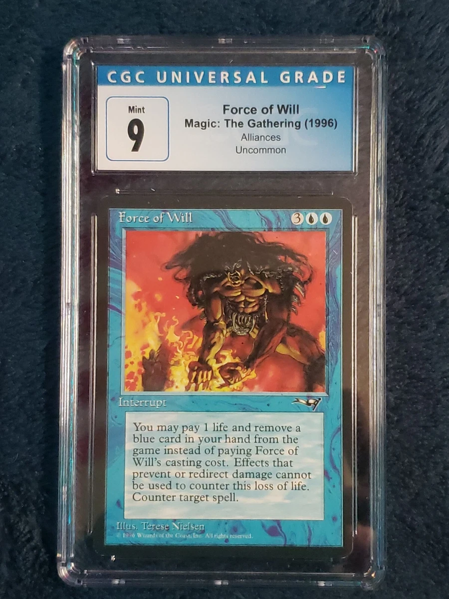 Force of Will - Alliances CGC Graded ( 9 ) MINT Uncommon MTG | eBay
