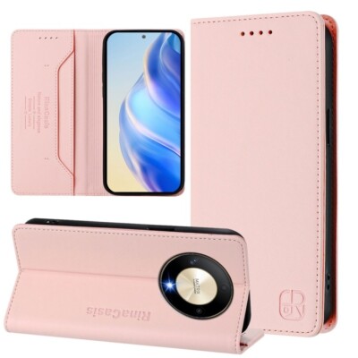For Honor X9b / Magic6 Lite 5G Global Dual-Folded Magnetic Suction RFID case