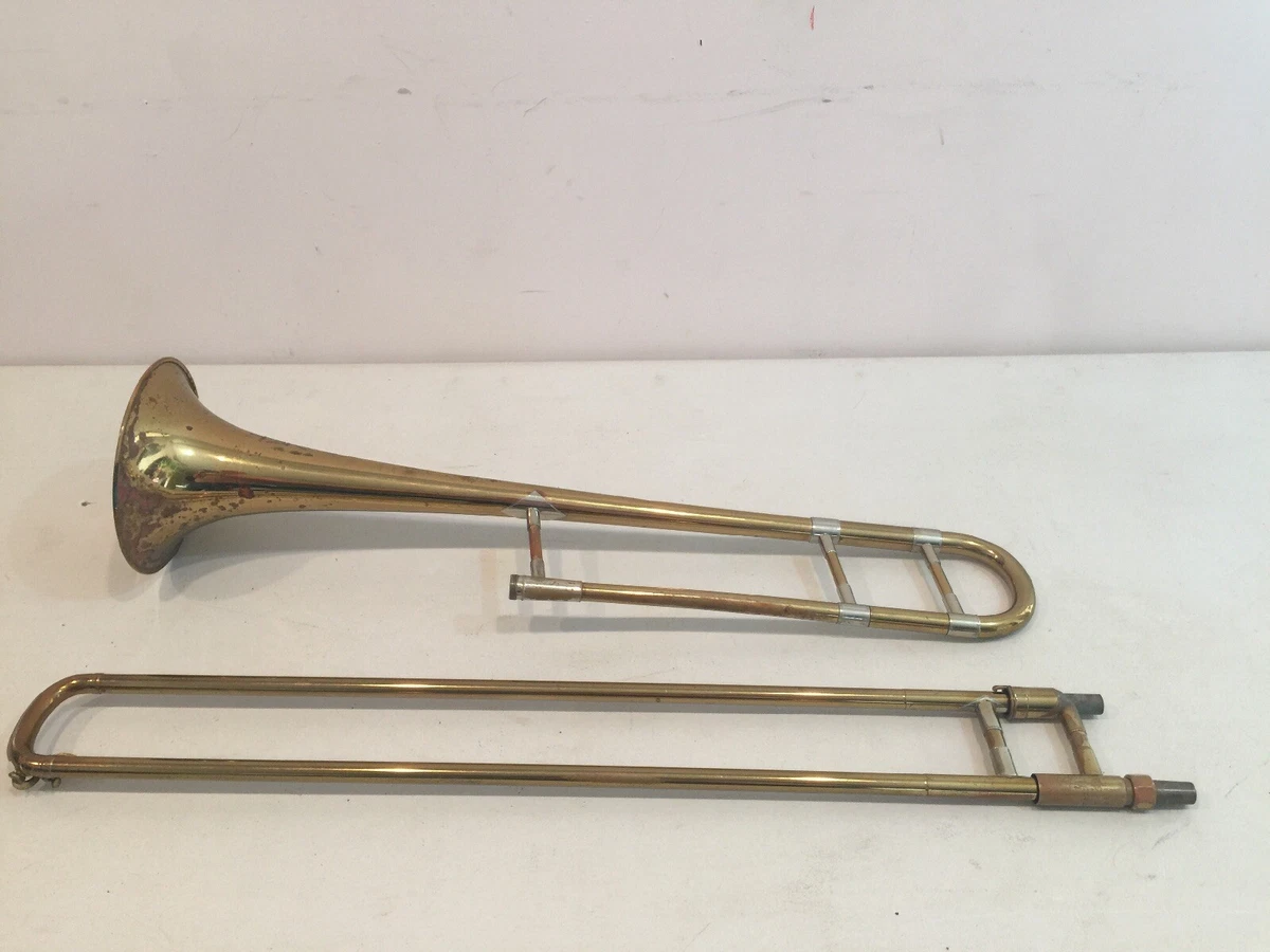 Antique Buescher Trombone with Original Case Ser 55287 eBay