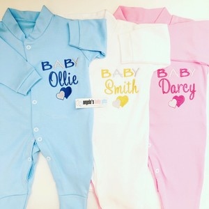 personalised baby sleepsuit and hat