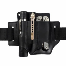 US Tactical Synthetic Leather Tool Sheath Pack EDC Knife Flashlight Sheath Pouch
