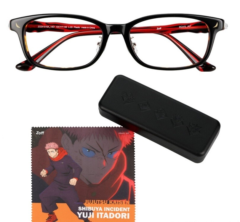 Jujutsu Kaisen x Zoff Glasses Set Yuji Itadori Model Cosplay Japan