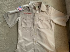 Scouts BSA shirt 100 Polyester. Not Appear Sewn On. Sold As Is Youth Medium