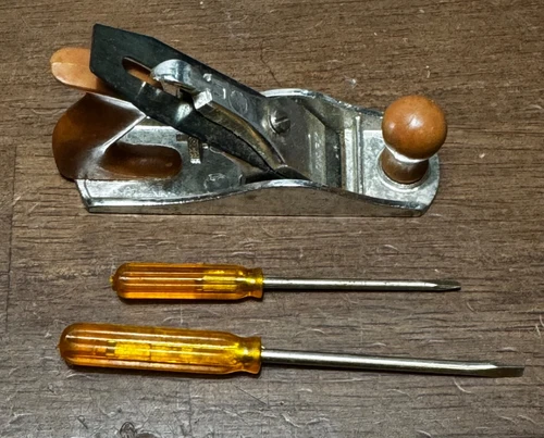 Vintage 1960's Marx Toy Tools ~ Plane & 2 screwdrivers