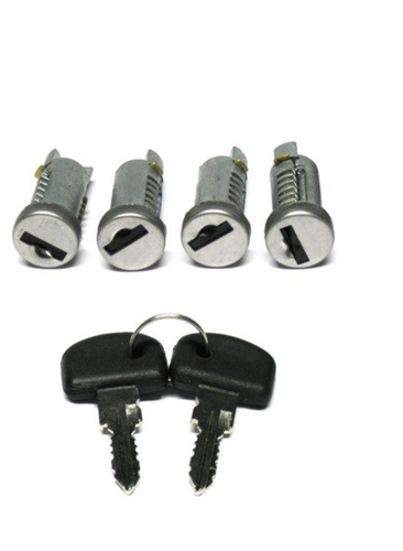 Jeu De 4 Barillets De Serrure De Porte Pour CITROËN C25 / FIAT DUCATO - Avec Clés, Neuf