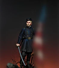 1:20 Scale Union Civil War Officer Figure Historical Model with Sword Unassemble