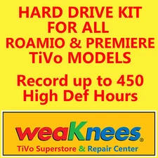 TIVO HARD DRIVE UPGRADE/REPAIR KIT FOR HIGH DEFINITION TIVOs-6 MONTH WARRANTY!!