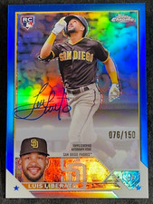 2023 Topps Chrome BLUE REFRACTOR ROOKIE AUTO Luis Liberato 076/150