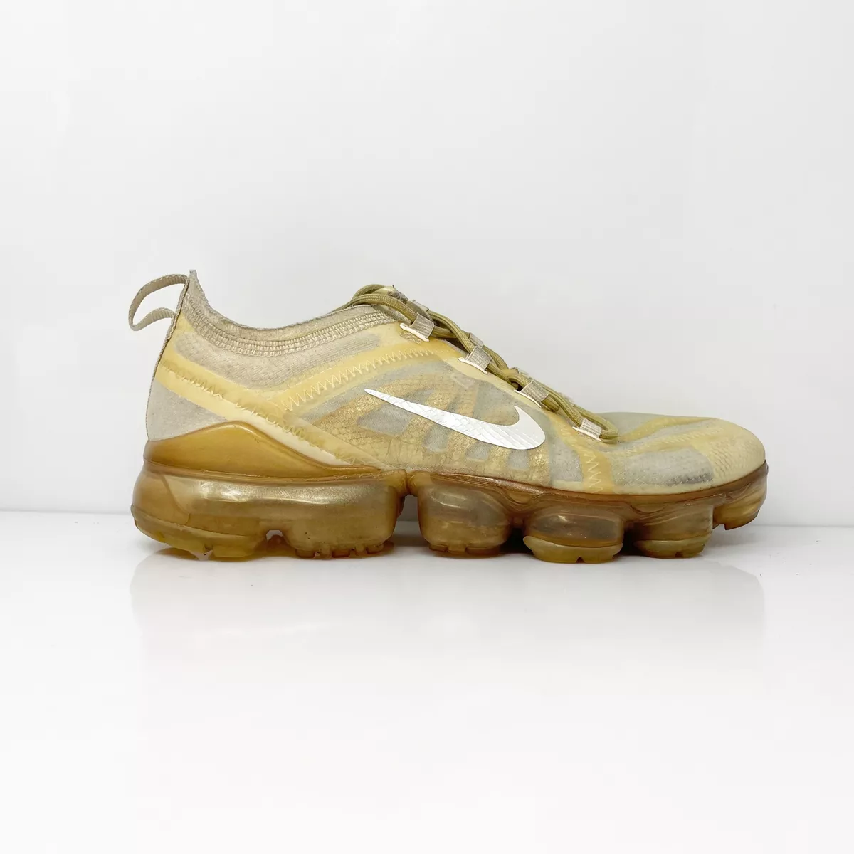Women's nike air vapormax top 2019 running shoes gold