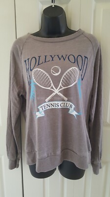 Miken Flow Women's Hollywood Tennis Club Gray Light pullover