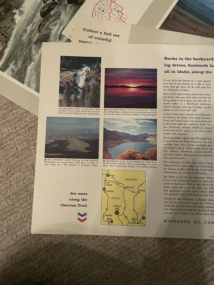 Lot of 10 Chevron Standard Oil Western Scenic View Prints Photo Lithos c1950s - Image 4 of 4