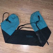 LL Bean Green Travel Ski Bag 1980s, Vintage 84  
