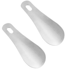 2 Pack Metal Shoe Horn Perfect Shoe Horns for Men, Women, Kids Travel