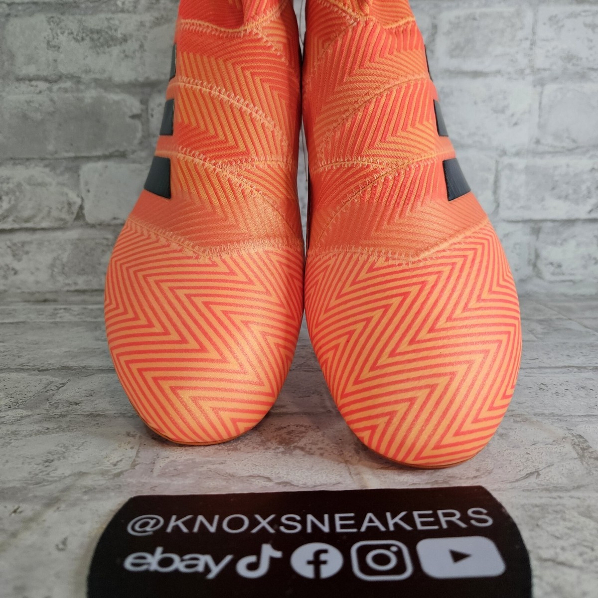 Adidas Nemeziz 18+ FG Zest Orange Black Solar Red Soccer DA9589