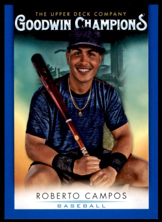 2021 Goodwin Champions Royal Blue Parallel #27 Roberto Campos Upper Deck
