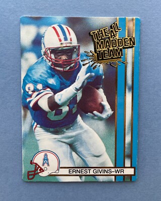 1990 Action Packed Ernest Givins All Madden Team #34 Houston