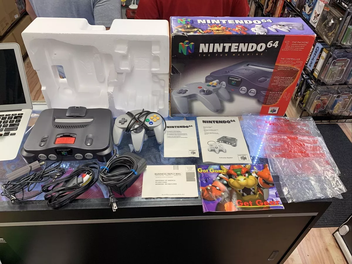 Nintendo N64 System Complete In Box Tested Clean