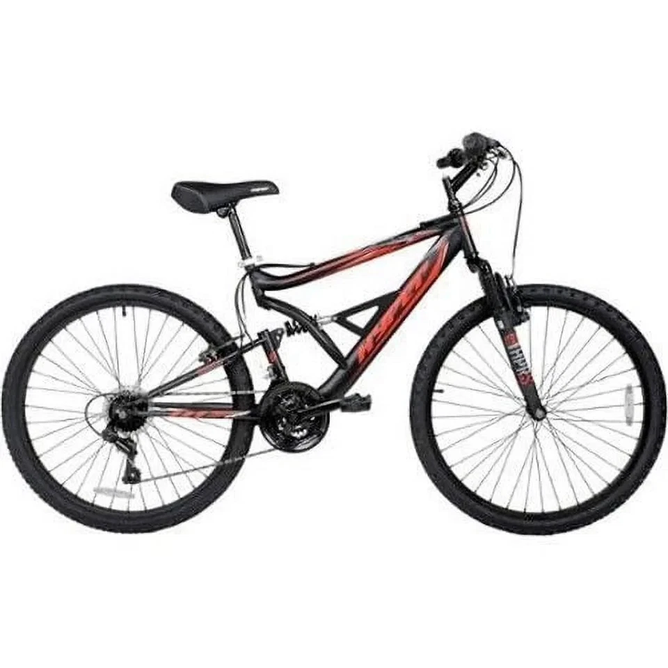 26" Shocker Mountain Bike for Adults 14+,18 Speeds Full Suspension Rear Brakes - Image 4 of 4