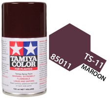 Tamiya 85011 TS-11 Maroon Lacquer Spray Paint 100ml - US Fast Ship
