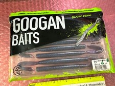 Open Package Googan Baits Blazin Worm 6ct Plum Color