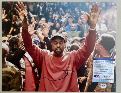 KANYE WEST SIGNED 11X14 PHOTO YEEZY DONDA KIM K ALBUM AUTOGRAPH - PSA/DNA COA