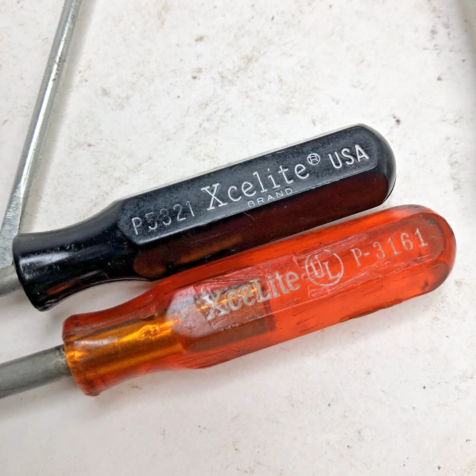 Vintage Mix Lot (11) XceLite SAE Mini Standard Nutdriver & Screwdriver Set (USA) - Image 2 of 4