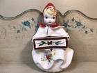 Vintage 1940’s Hull Little Red Riding Hood Wall Pocket Planter Poppy Floral