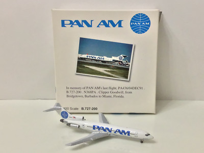 1/200　PAN　AM　B727-21 Pan American Airlines 727-21 Die-Cast Model