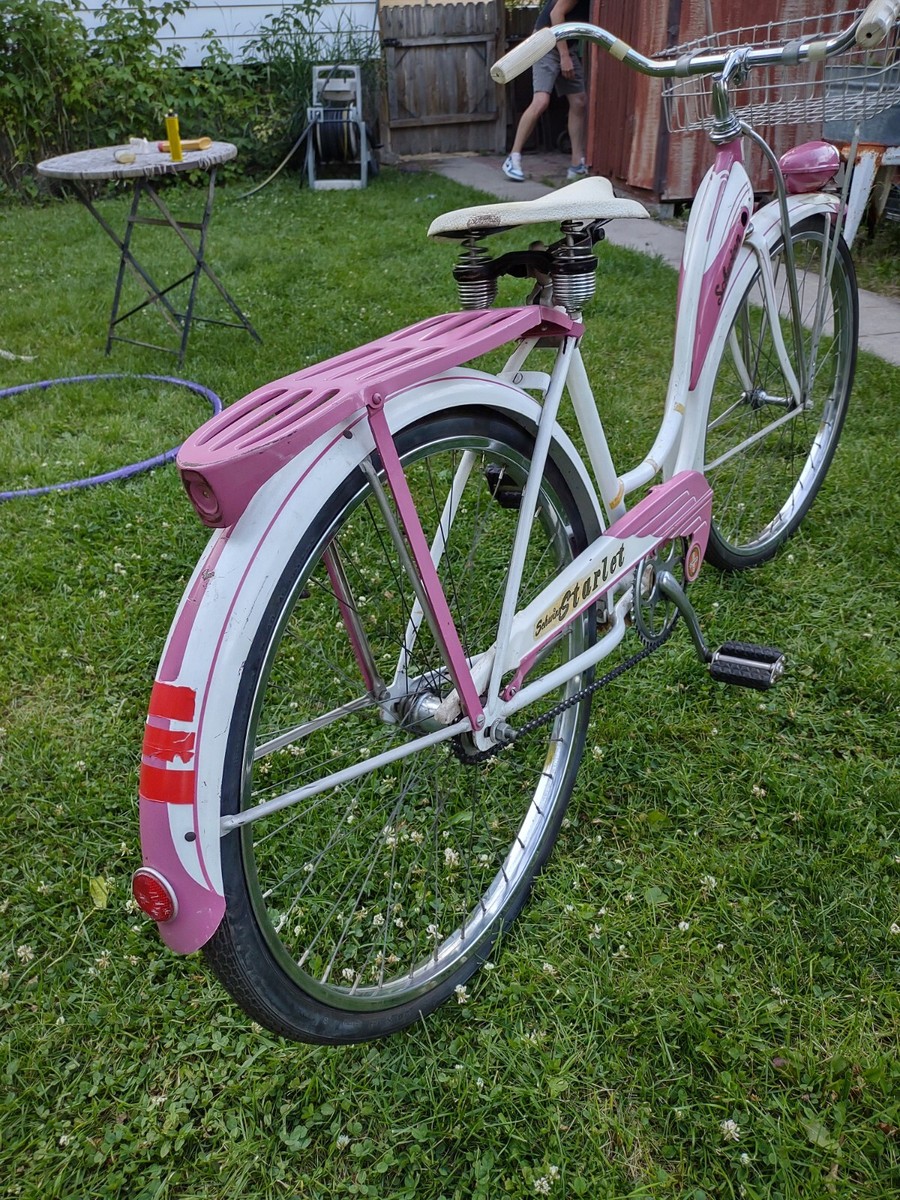 pink retro bicycle womens Ladies Classic 7-Speed Vintage Bike speed gear system for easy navigation on city streets Pink Beach Cruiser Women's 26