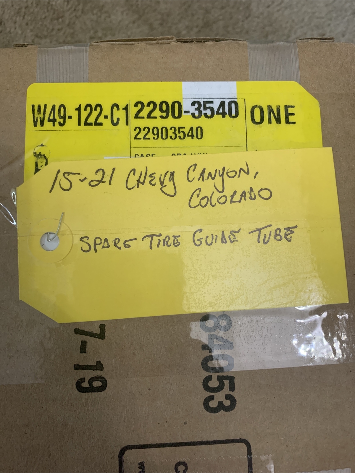 Spare Tire Hoist Lock Cylinder Tube For 20152019 Chevy Canyon Colorado