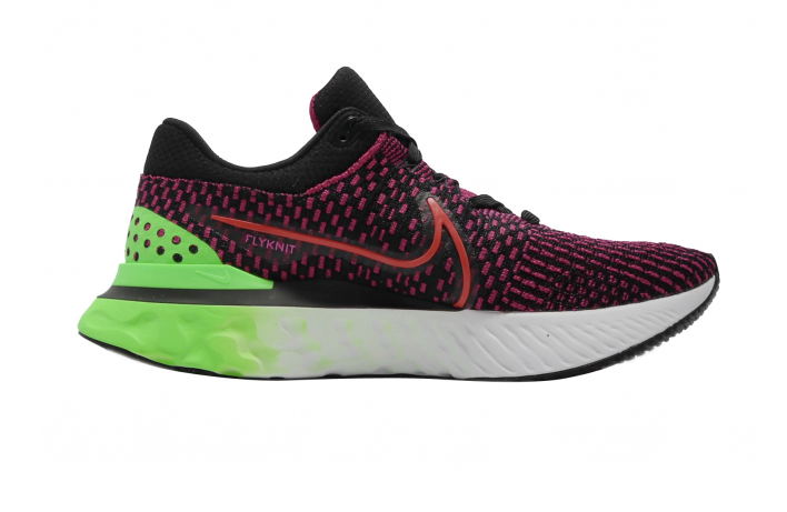 Nike React Infinity Run Flyknit 3 Running Shoes Siren Red Green Strike DH5392003
