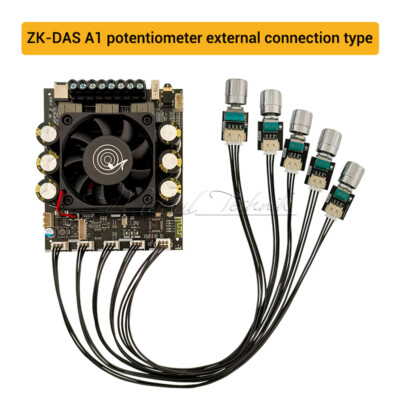 DSP A1 160W+160W+200W 2.1CH Bluetooth Power Amplifier Subwoofer Amplifier Board