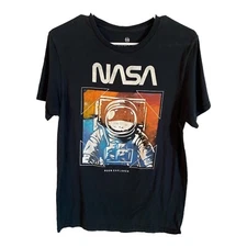 Nasa Adult T-Shirt Moon Explorer Nasa Pic Sz M