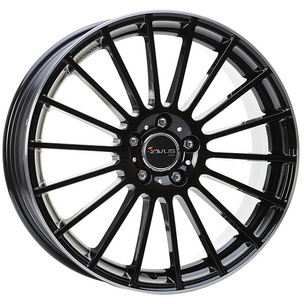 ALLOY WHEEL AVUS AC-M03 FOR ALFA ROMEO 8x19 5x110 BLACK POLISHED LIP T5G
