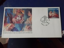 completion of australia victoria arts centre 1984 sorell postmark pse