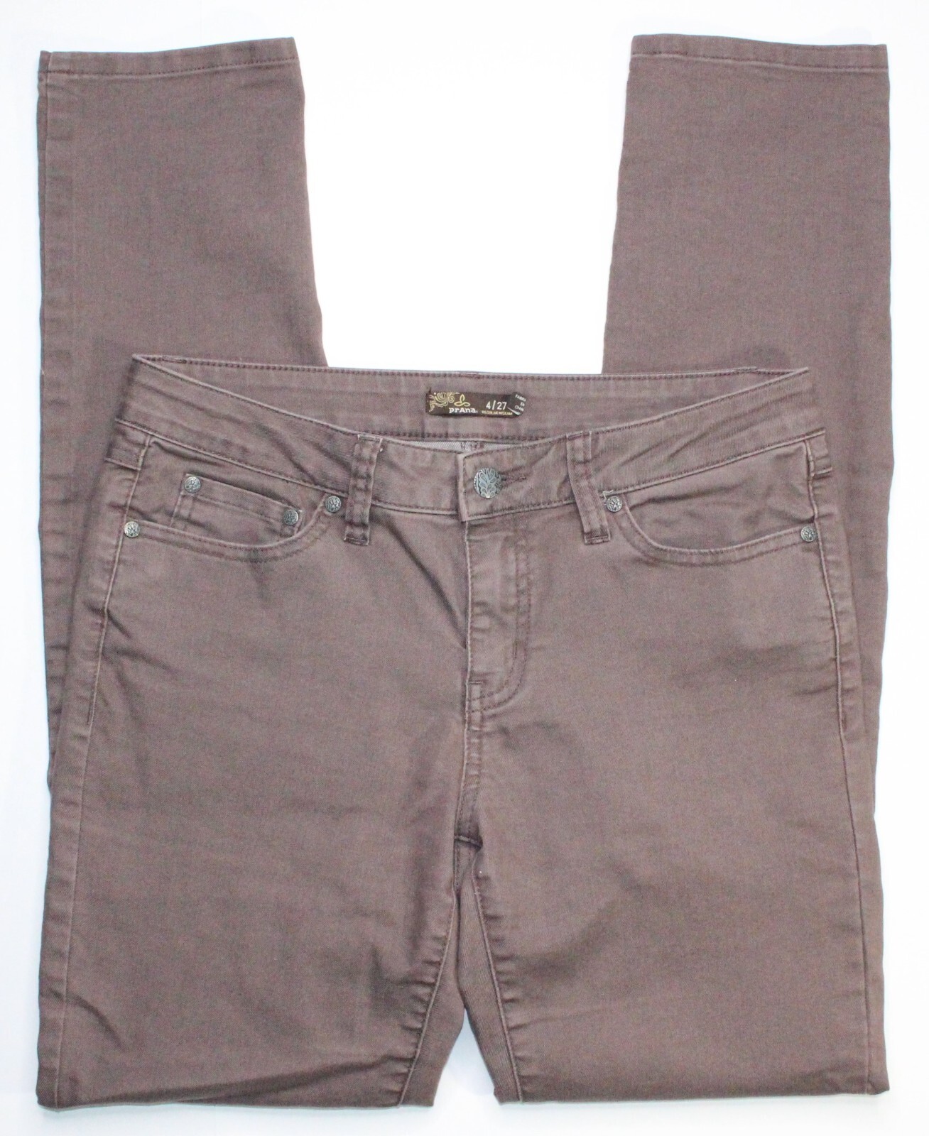 Prana Jeans Womens 4 Gray Jeans Skinny Stretch Denim • Size 4