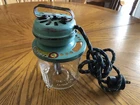 Antique Eletromix Jr Depression Glass Mixer Green Top VIDRIO PROD CO USA WORKS!