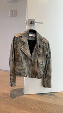 Iro Ashville Leather Jacket Tie Dye Size 38