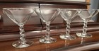 Vintage Champagne Coupe Sherbet Cocktail Glasses Martini Set 4 MCM ART DECO — photo 6