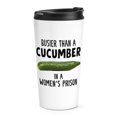 Gift Base Reisebecher 16oz Weiß Edelstahl Travel Mug Spruch