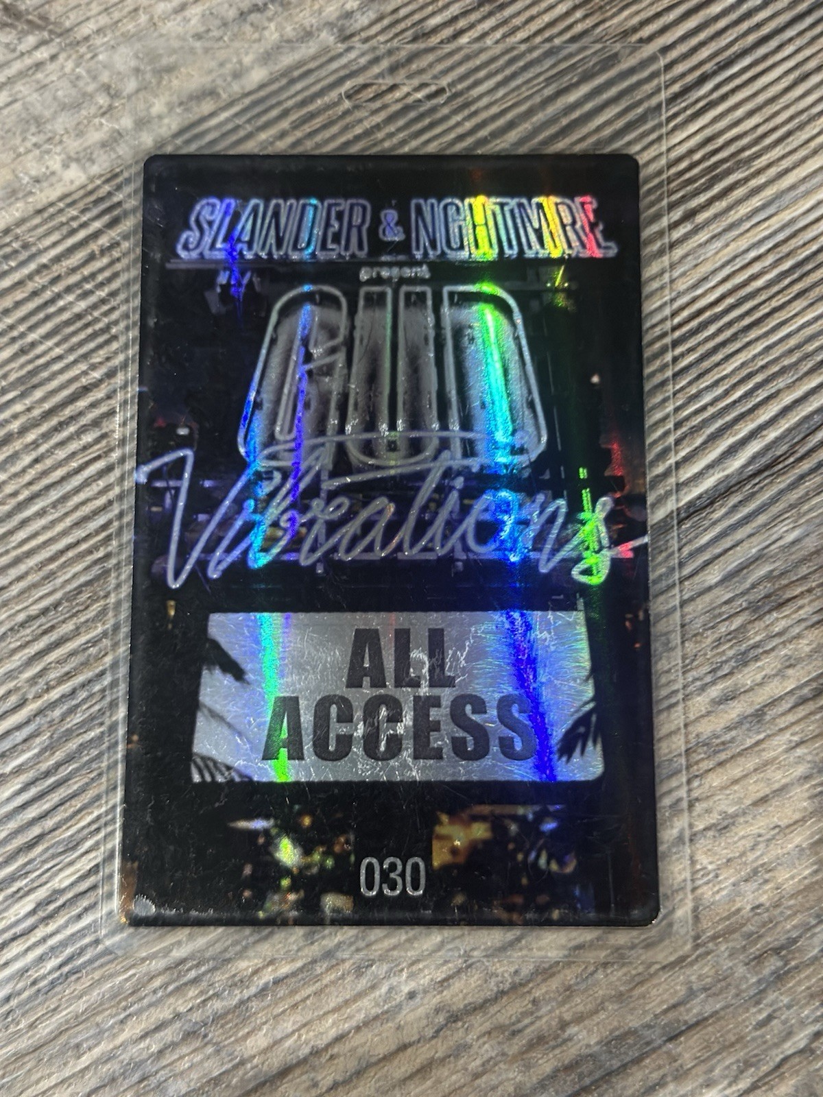 Gud Vibrations 2016 Tour All Access Backstage Pass