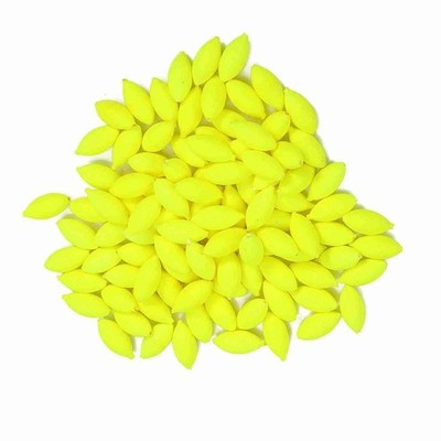  100-Pack Foam Fishing Floats,10x5mm Oval Tackle Rigs Buoyant Bobbers for Lur...